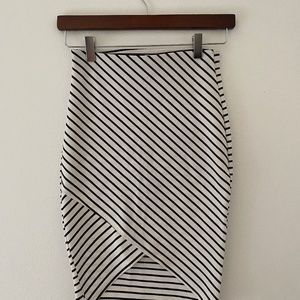 Zara striped pencil Skirt